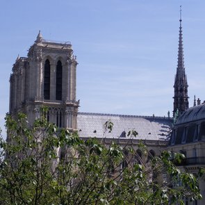 Der Blick aus dem Fenster: Notre Dame