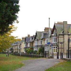 Eine typische Wohngegend in Cambridge