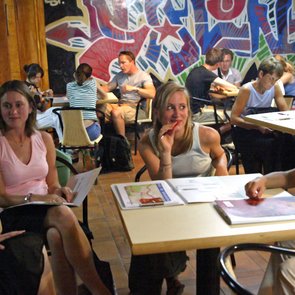 Der Pausenraum der Sprachschule in Granada