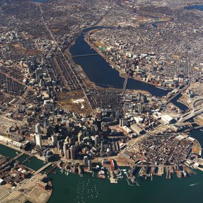 Boston aus der Vogelperspektive