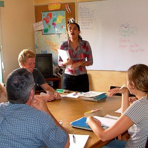 Teilnehmer im Spanischkurs in Heredia