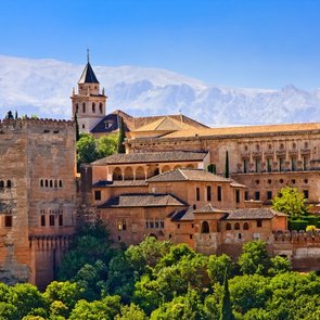Die Alhambra in Granada - Außenansicht