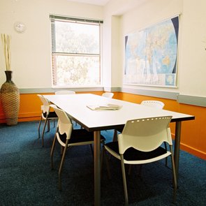 Ein Unterrichtsraum an der Sprachschule in Kapstadt