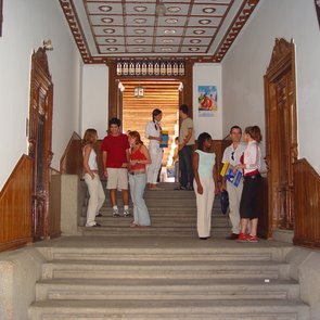 Der Eingangsbereich der Spanischschule in Salamanca