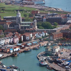 Der alte Hafen in Portsmouth