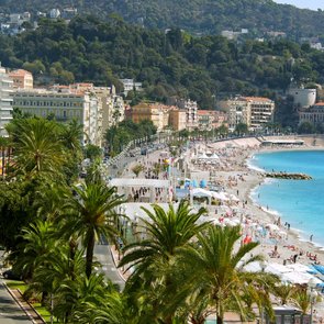 Der Strand in Nizza